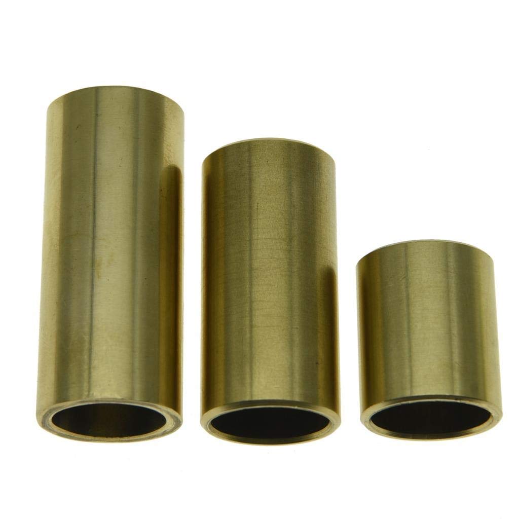 KAISH Guitar Knuckle Slide Guitar Brass Finger Slides with 50mm Length
