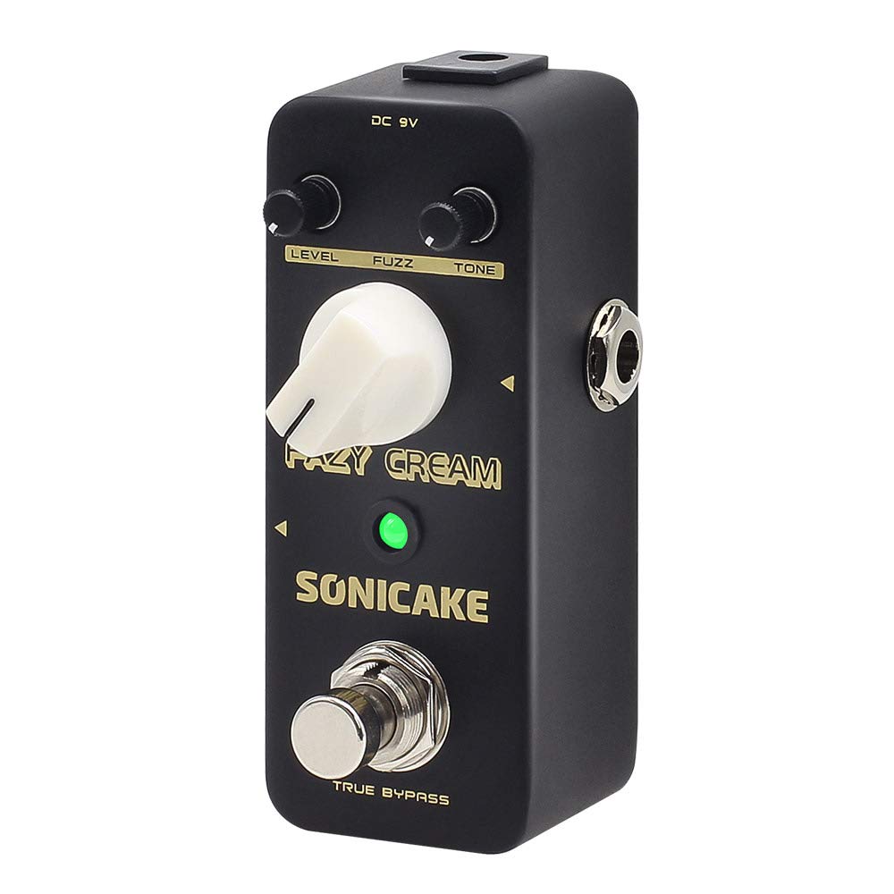 Sonicake Fuzz Guitar Effect Pedal, Vintage Mini Fuzzy Pedal For Electric Guitar, Classic Muff Sound True Bypass - Fazy Cream