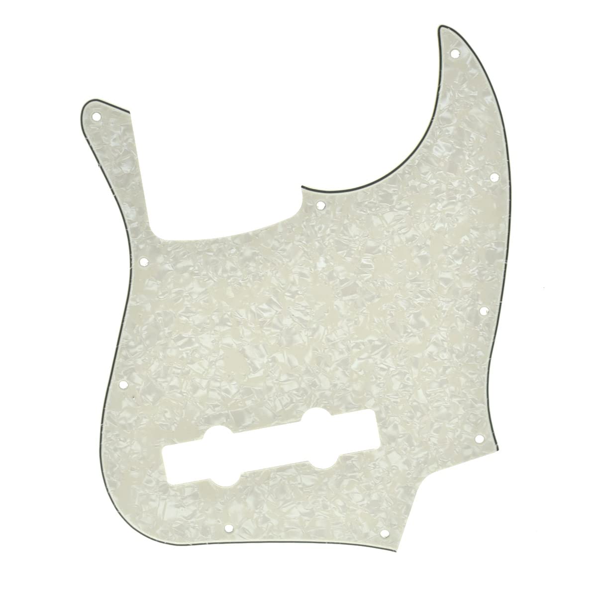 Dopro 5 String Jazz Bass Pick Guard J Bass Scratch Plate For Usa/Mexican Fender 5 String Jazz Bass Aged Pearl