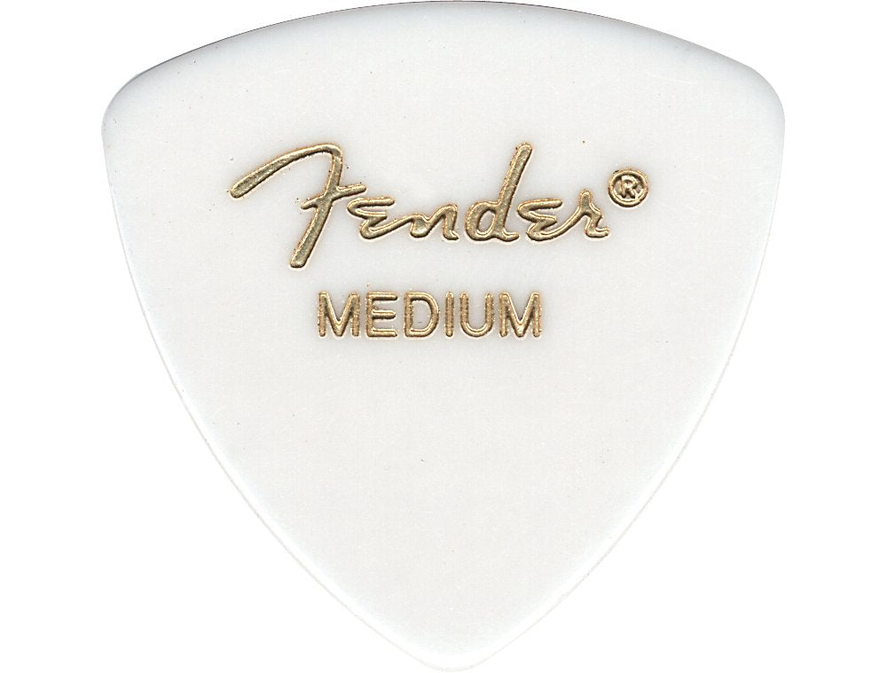 72 Fender 346 Classic Guitar Picks White Medium