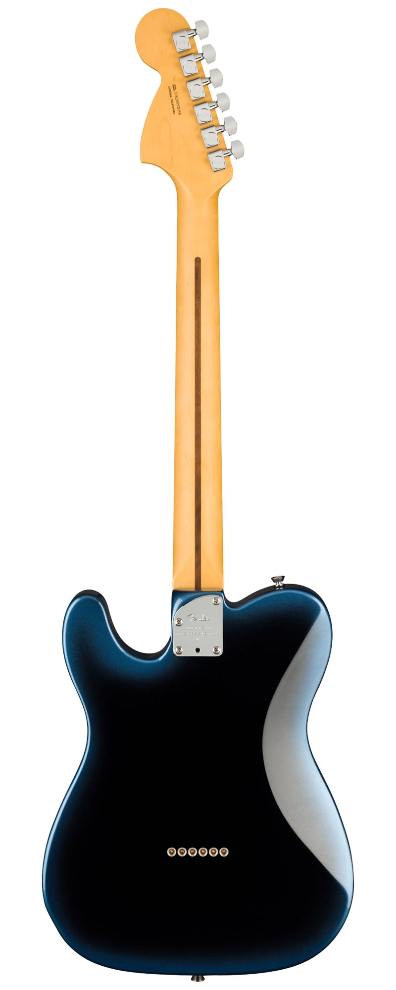 Fender American Professional II Telecaster Deluxe - Dark Night Bundle with Case, Strap, Cable, and Guitar Cleaning Kit