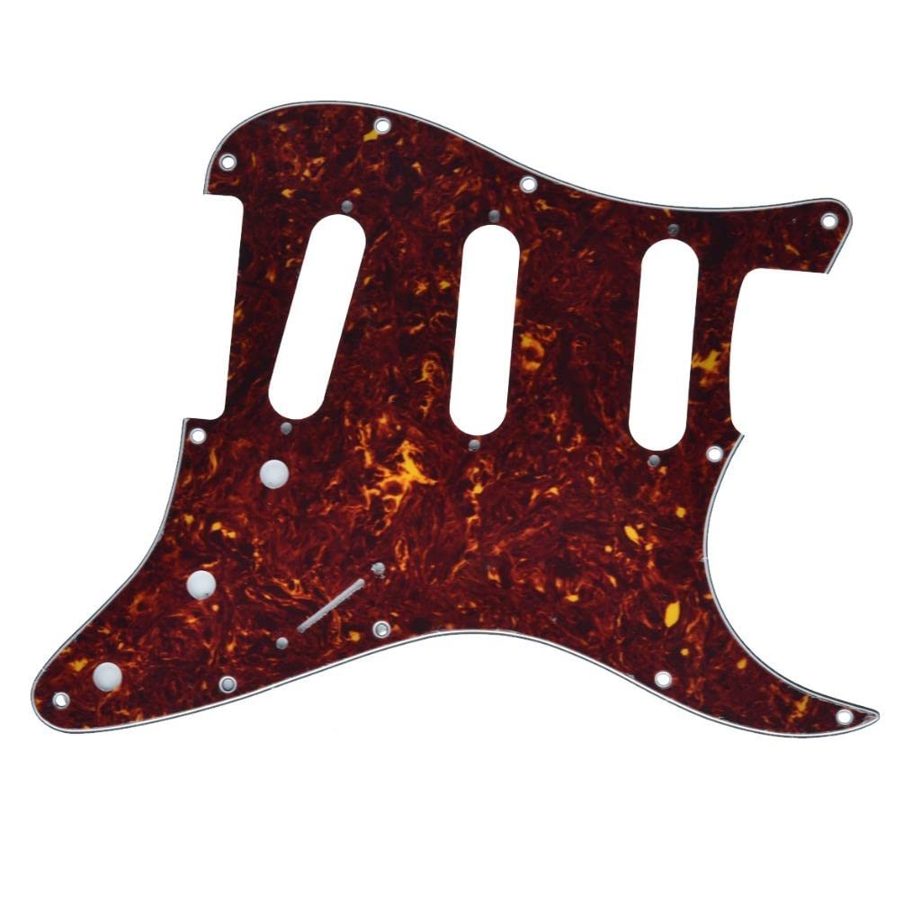 KAISH 11 Hole ST/Strat Style Pickguard SSS Pick Guard for USA/Mexico Stratocaster/Strat Vintage Tortoise