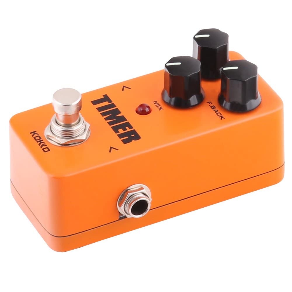 Guitar Mini Effects Pedal Timer - Digital Delay Effect Sound Processor Portable Accessory for Guitar and Bass, Exclude Power Ada