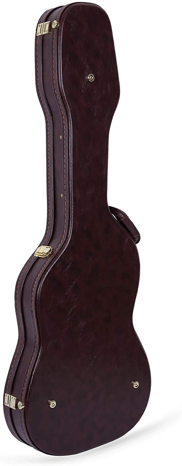 Crossrock Wood Case fits right-hand Precision Bass Style Guitars-Vintage Brown(CRW620PBBR)