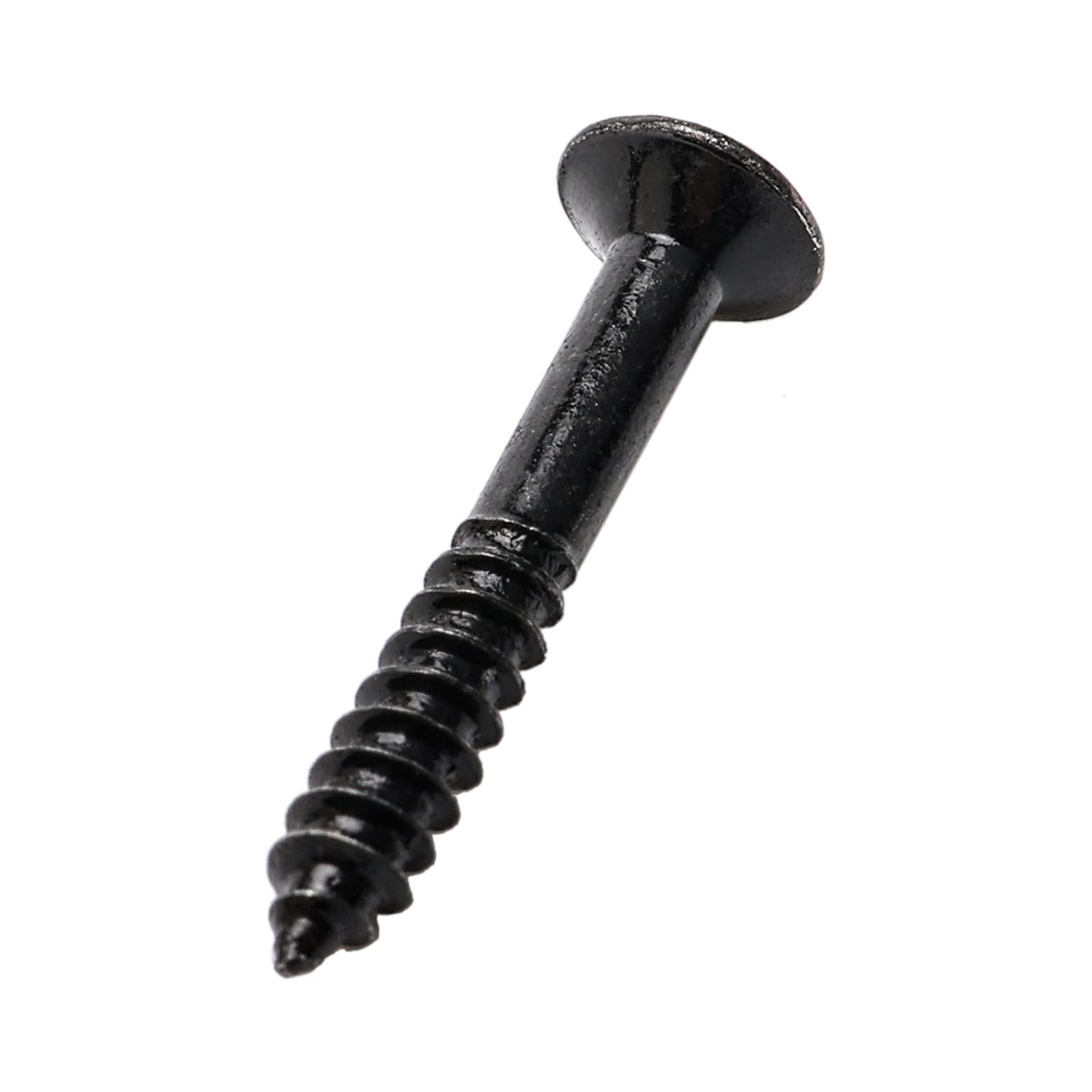 Jiuwu Electric Guitar Pickguard Screws Pick Guards Scratch Plate Mounting Screws for Fender Bass Guitar (50pcs, Black, Screwdriv