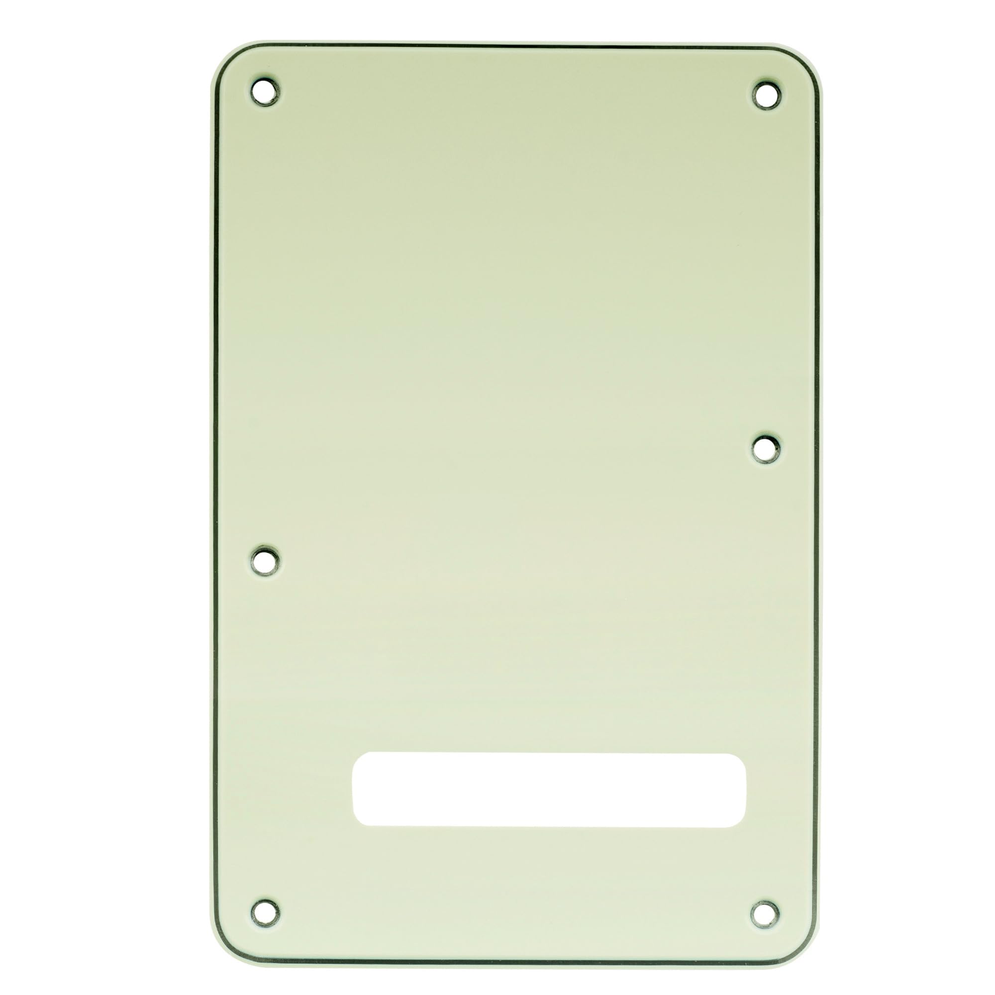 Musiclily 6 Hole Guitar Strat Back Plate Tremolo Cavity Cover Backplate for Fender USA/Mexican Made Standard Stratocaster Modern