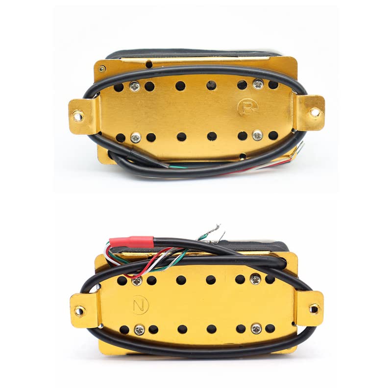 High Output Invader style Guitar Humbucker Pickups Ceramic Magnet Neck and Bridge Pickups For Electric Guitar Parts (White)