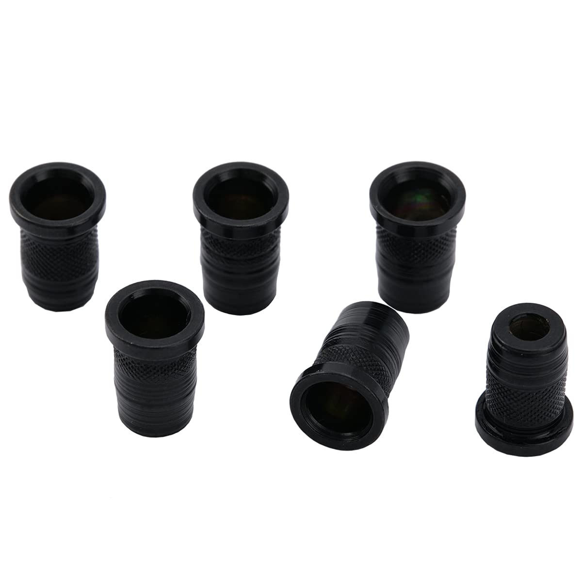 Musiclily Pro 11Mm Steel Top Guitar String Ferrules String Through Body For Telecaster Strat Style Electric Guitar, Black (Set O