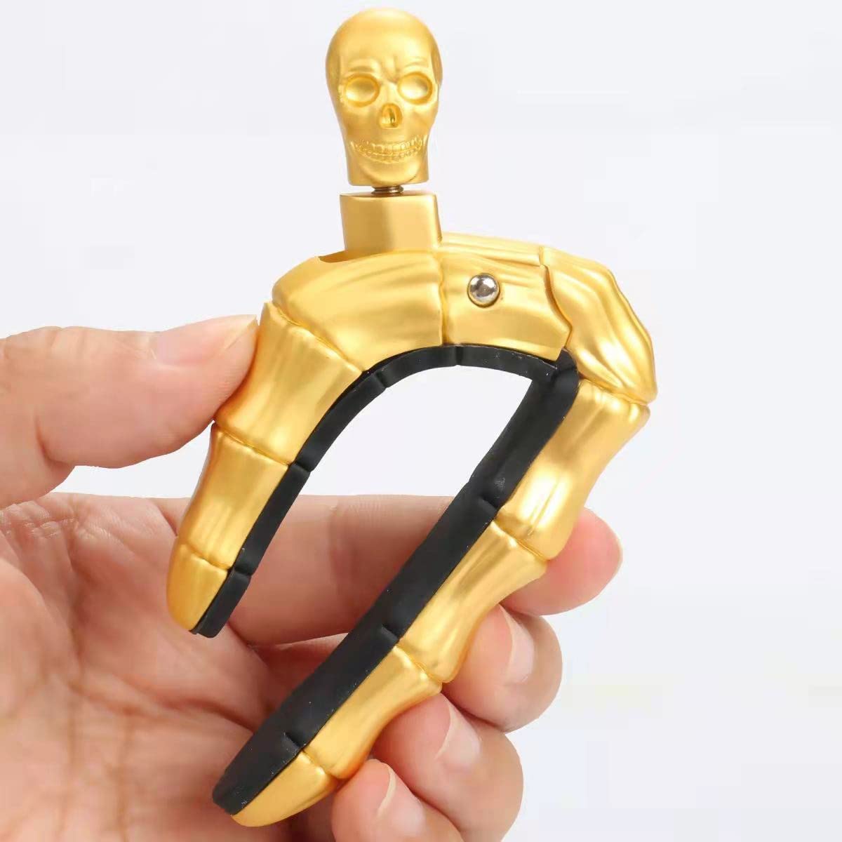 Geva Guitar Capo Skull Knob for Acoustic and Electric Skeleton Head, Universal 4 5 6 12 Strings Instrument Capos Classical Bass