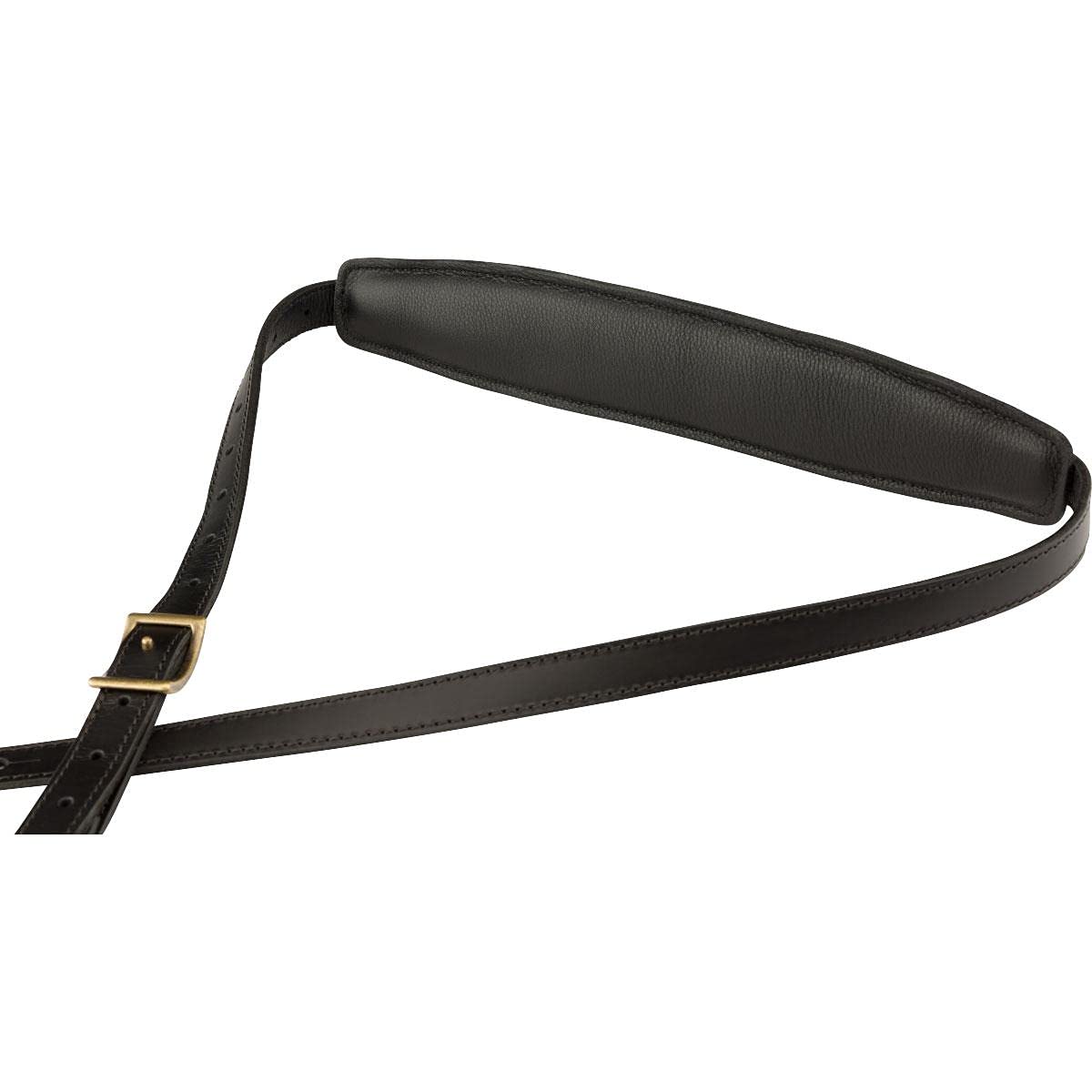 Fender Mustang Saddle Guitar Strap, 2.25in, Black, Standard
