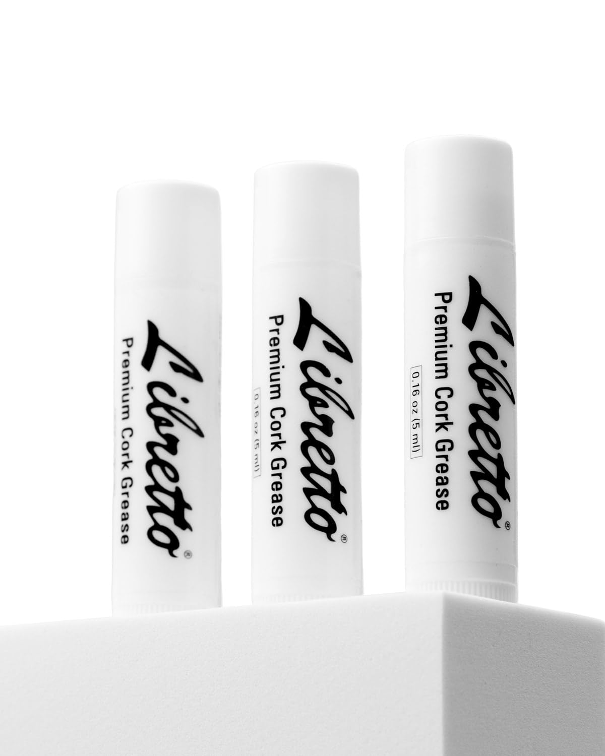 Libretto Premium Cork Grease, Set Of 3, Odorless, Smooth, For Woodwind Musical Instruments, Clarinets, Saxophones, Bass Clarinet