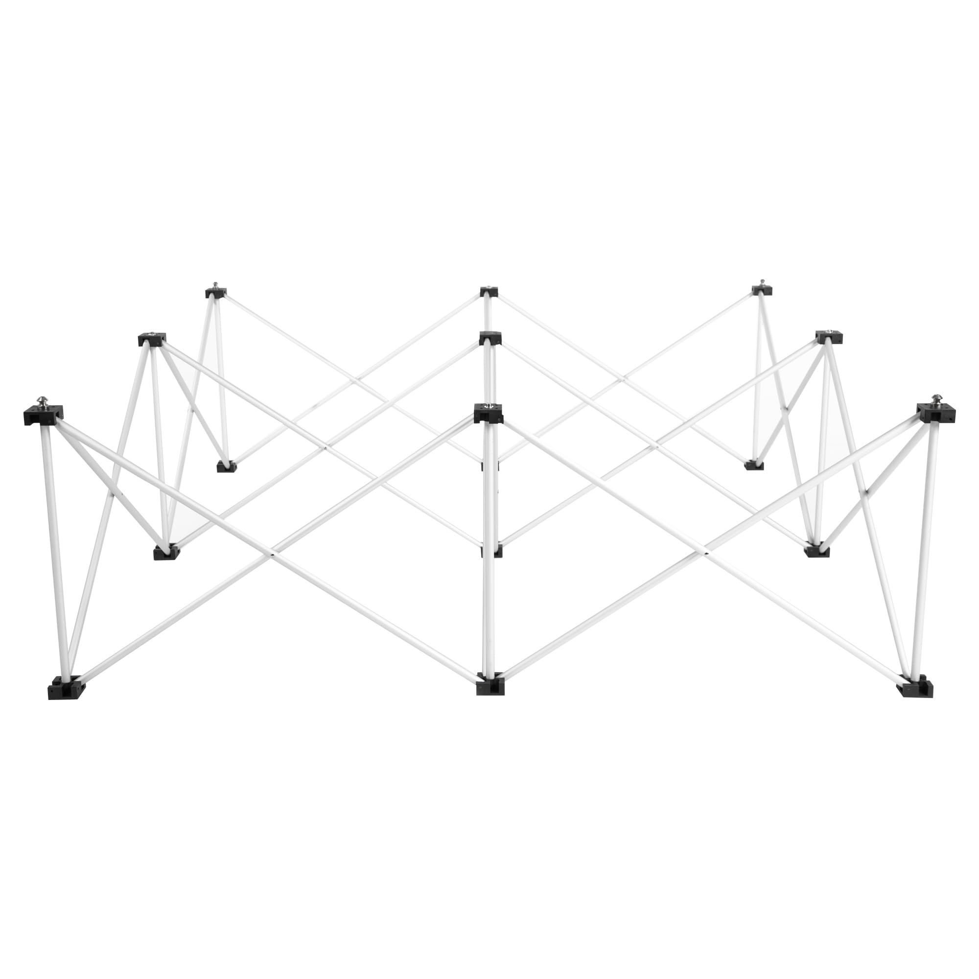 Tetra-Teknica PSR-16 4'x4' Folding Portable Stage Platform Modular Unit with 16    High 9-strut Centipede Riser