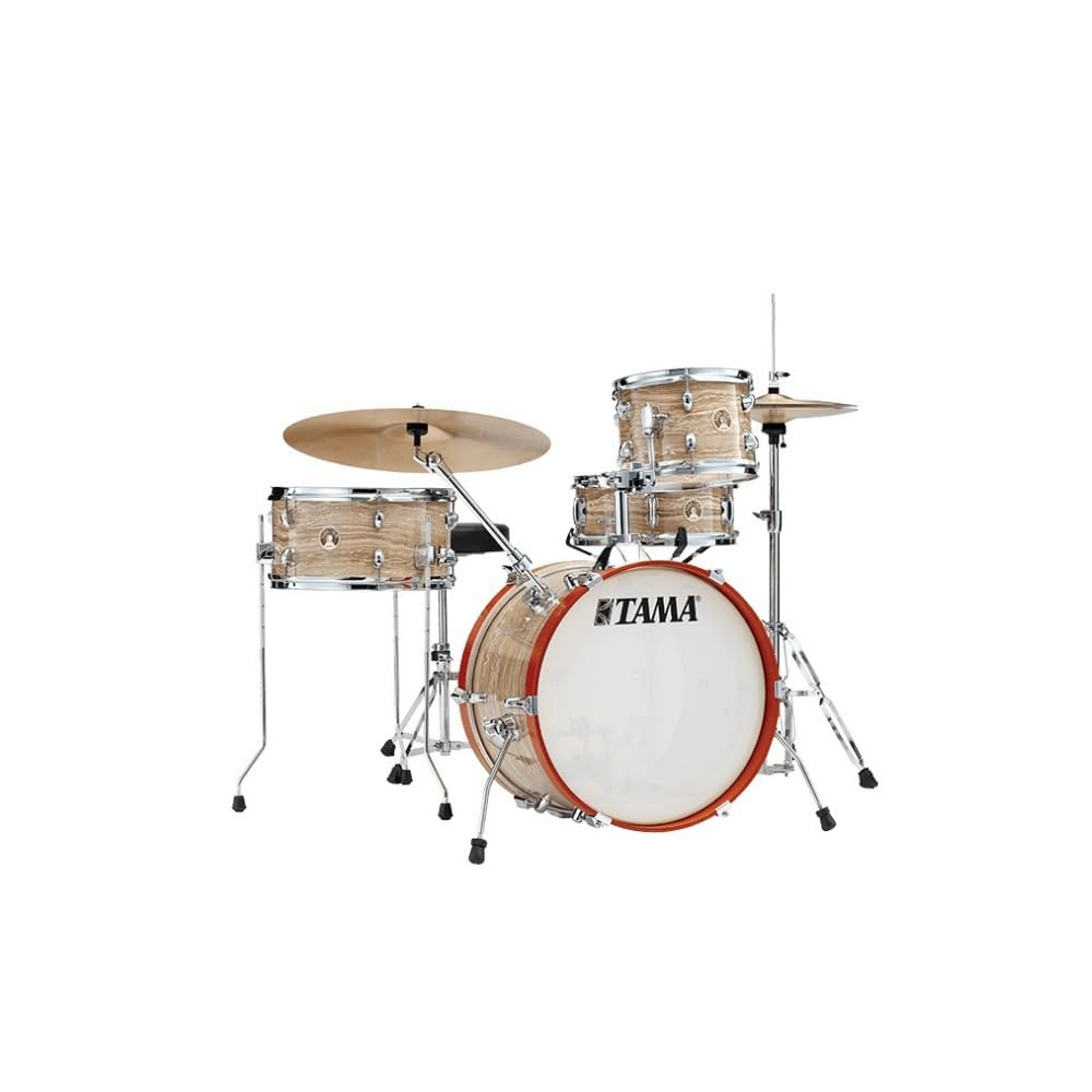 Tama Club-JAM LJK48S 4-piece Shell Pack with Snare Drum - Cream Marble Wrap