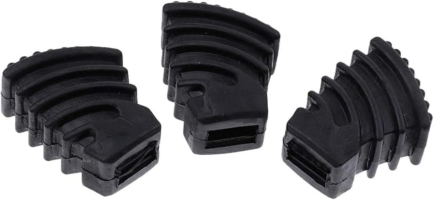 TUOREN 3/Pack Drum kit Rubber Feet Rack Stand Rubber Feet Drum Leg Protectors for Percussion Parts (Large - A)