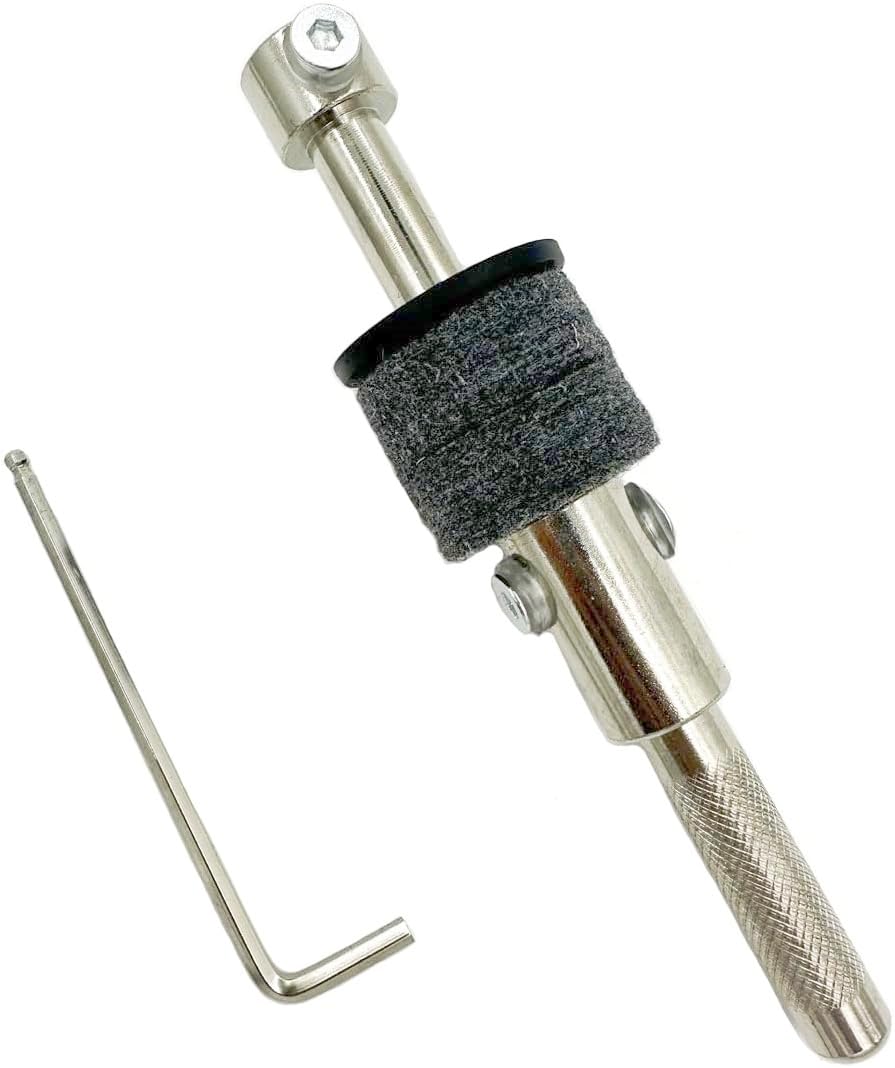 TUOREN Cymbal Stacker, 6.6 inch Straight Cymbal Stacker Mount 8mm Thread Cymbal Stacker Attachment for Cymbal Stand Tops Cymbal 