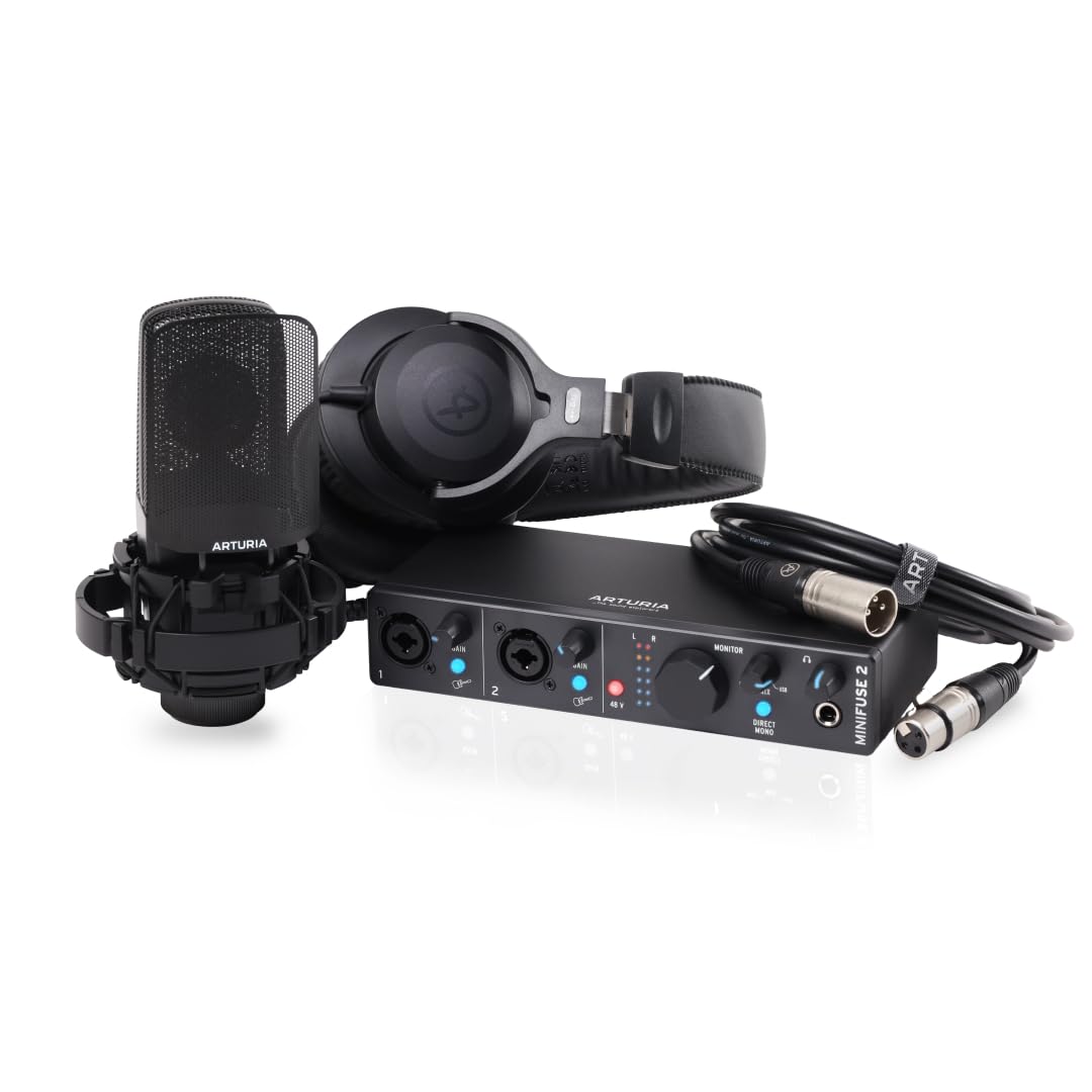 Arturia MiniFuse 2 Recording Pack - Black
