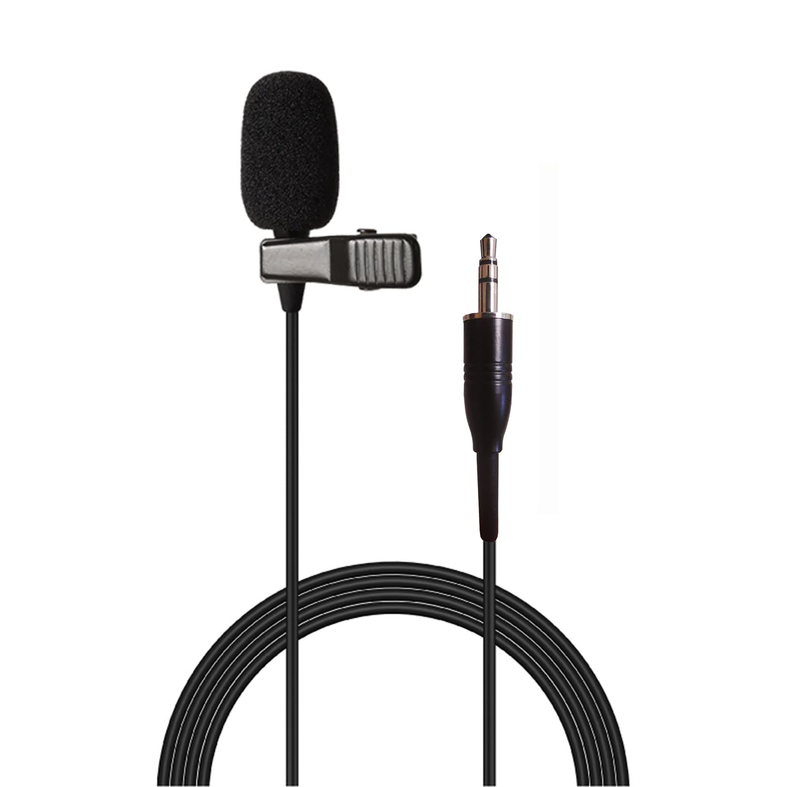 Sujeetec Pro Lavalier Microphone Lapel Microphone 3.5mm (1/8  ) TRS Unidirectional Condenser Mic for PC Camera Voice Amplifier