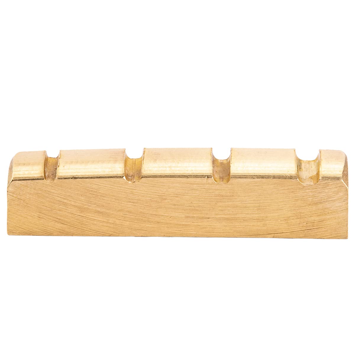 Musiclily Basic 4-String Slotted Electric Bass Brass Nut For Precision/Jazz Bass, 38X6X9Mm