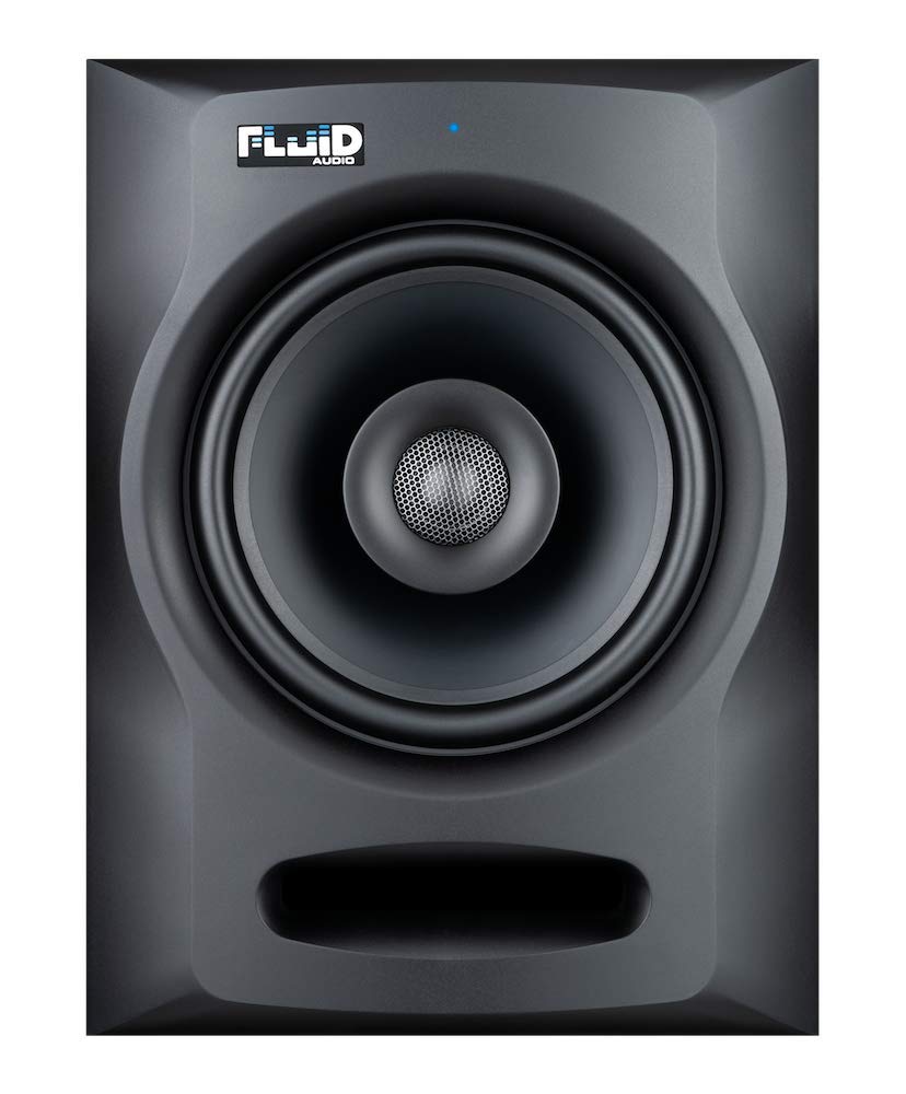 Fluid Audio FX80 Black : 8 Single Point Source Coax Reference Monitor, Bi-Amplified 110w 35Hz - 22kHz (+/-3db)