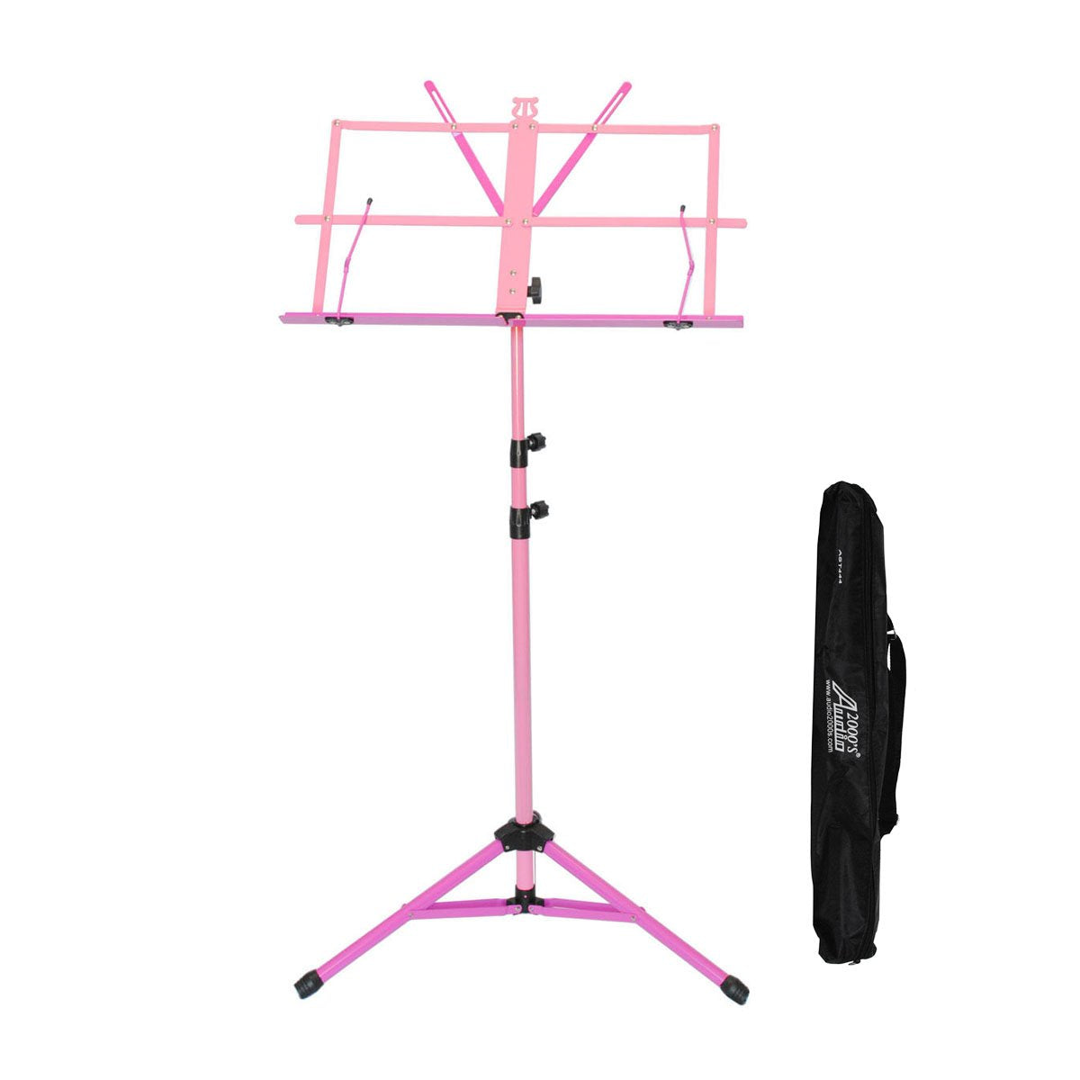 Audio 2000s 60 Height Portable Sheet Music Stand Pink/Magenta AST4448