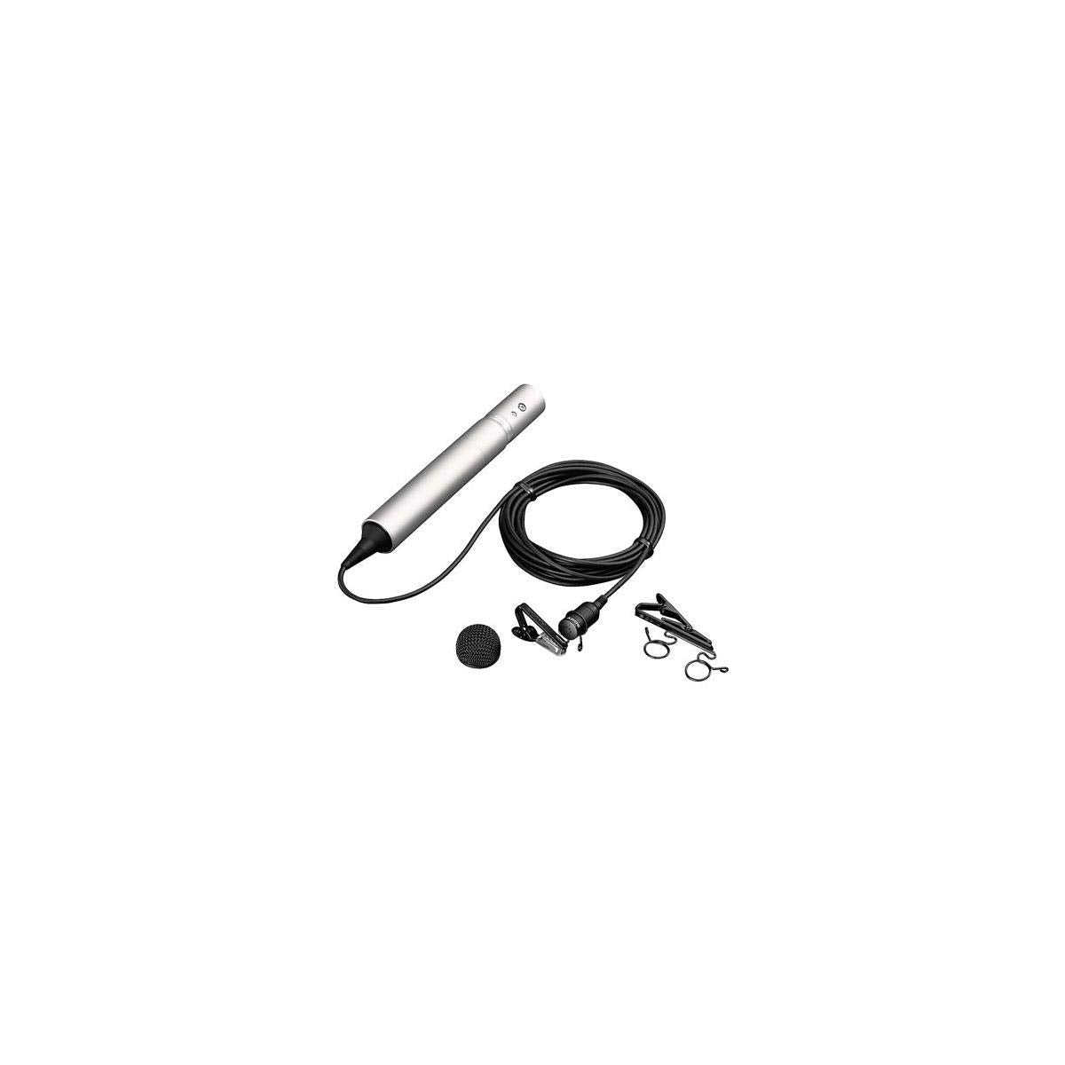 Sony ECM55B Electret Condenser Lavalier Microphone, Black