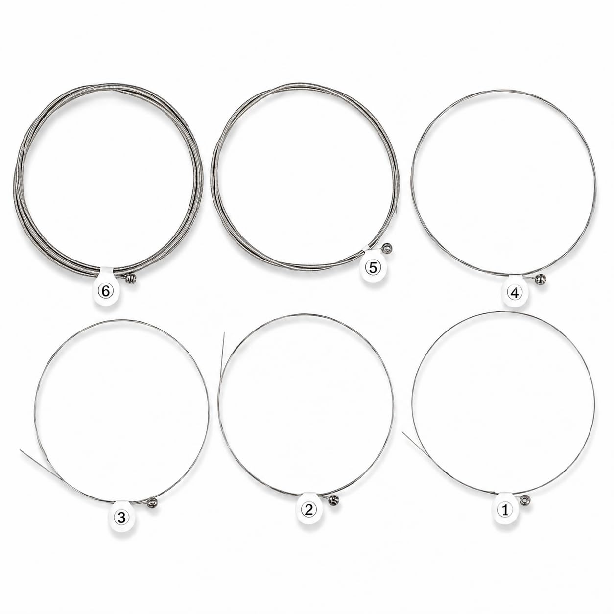 Ciieeo 6 Pcs Anti-oxidation Coated Carbon Steel Electric Guitar Strings - Full Set Strings with Clear & Stable Tone for Guitar P