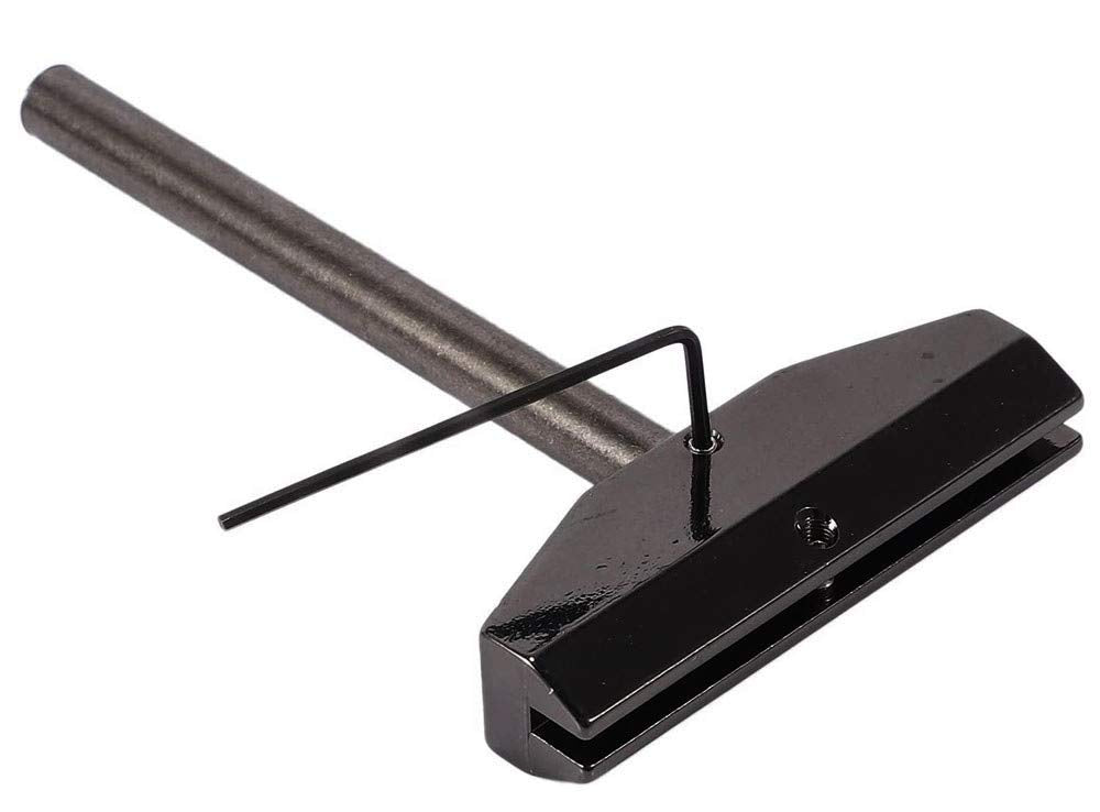 Jiayouy Luthier Tools Set Guitar Bass Fret Press Caul Fingerboard Pressing Tool + 9Pcs Brass Radian Fret Inserts with Hex Wrench