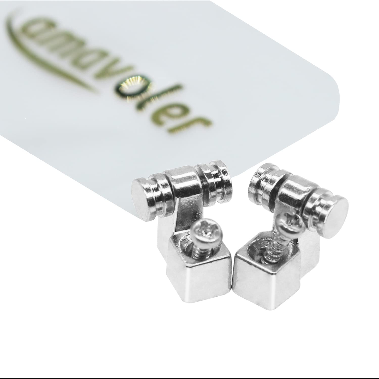 Amavoler Set Of 2 Guitar Roller String Tree Roller String Guides Retainer For Electric Guitars Strat Stratocaster Tele Telecaste