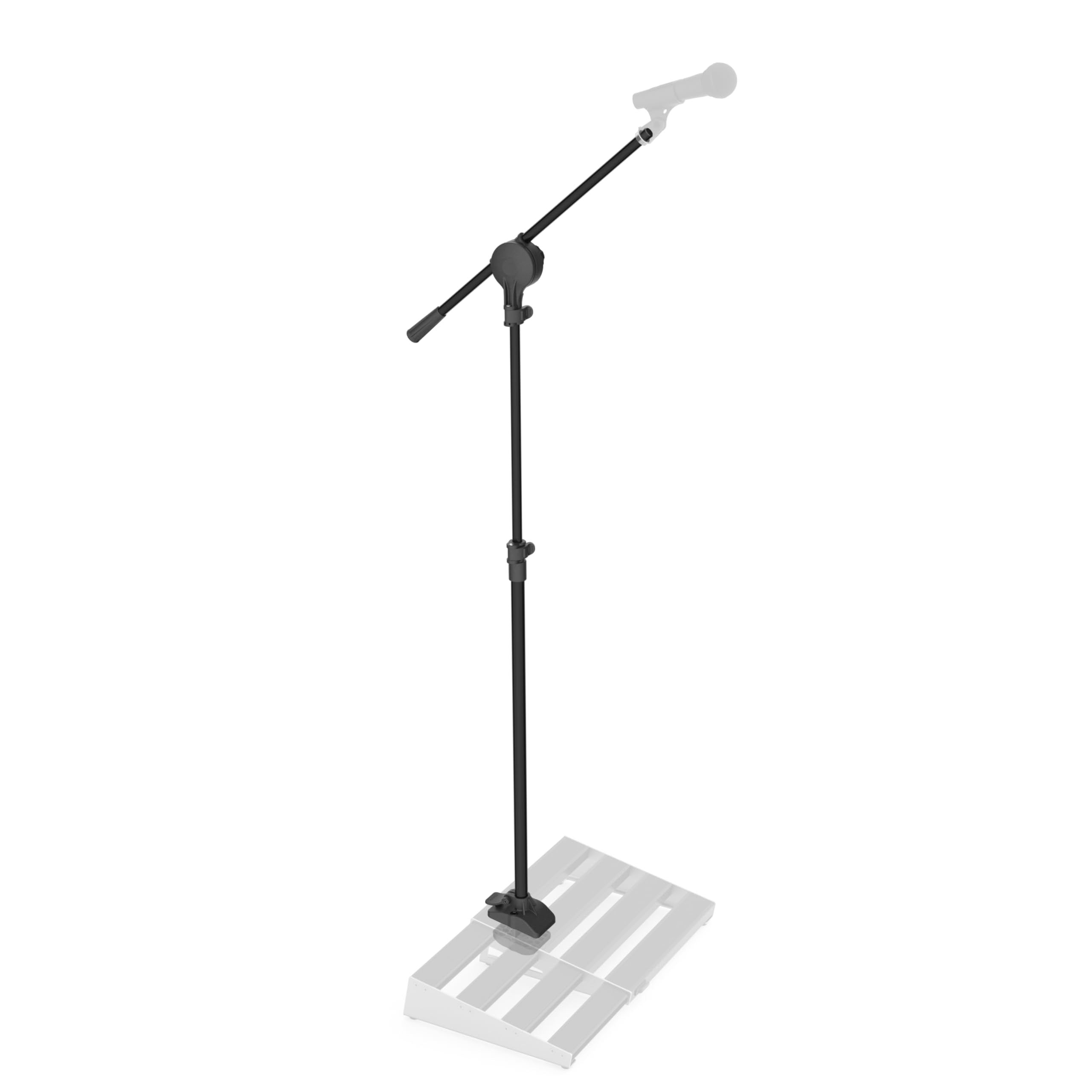 D'Addario Xpnd Pedalboard Mic Stand - Guitar Pedalboard Accessories - Works With Xpnd 2 And Most 2 Row, Rail Style Pedalboards
