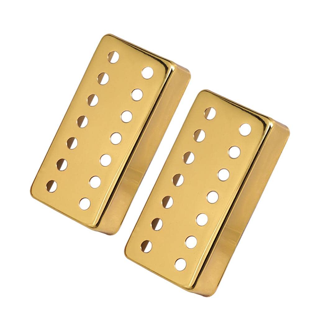 The Style Sutra 2 Pieces Humbucker Pickup Covers For 7 String Electric Guitar Gold | Musical Instruments & Gear | Guitars & Bass