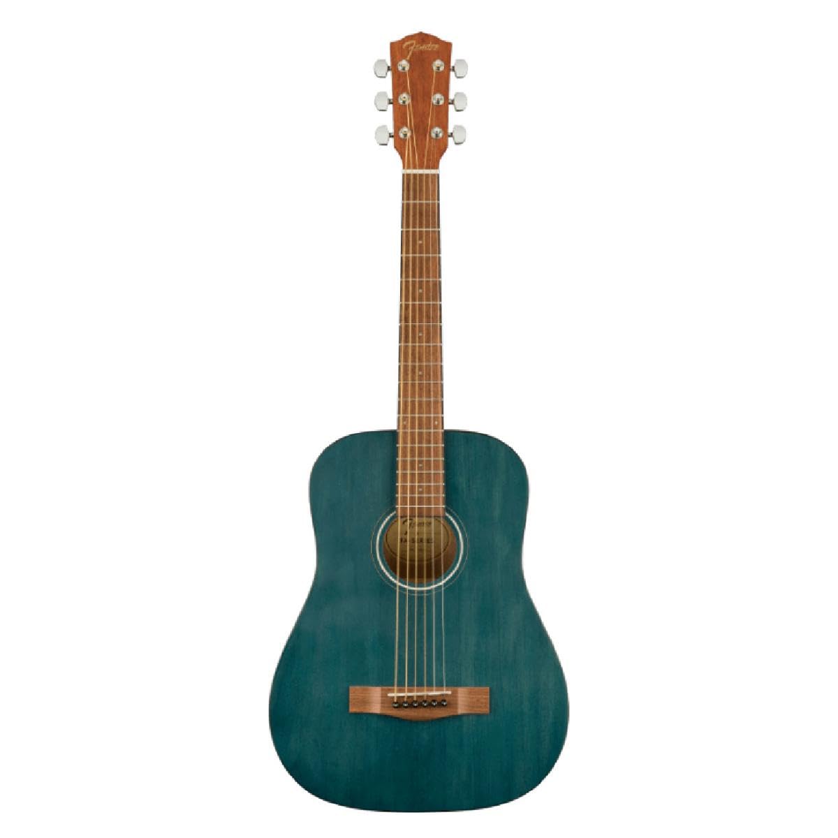 Fender Fa-15 3/4 Scale Steel String Acoustic Guitar, With 2-Year Warranty, Blue, With Gig Bag