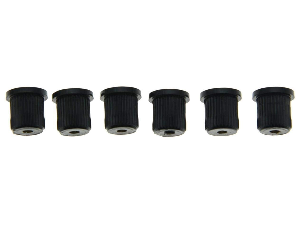 Kaish 6X Black Guitar String Through Body Ferrule 5/16'' String Ferrules For Tele/Telecaster Made In Usa