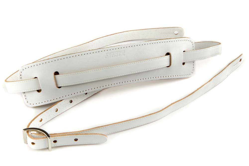 Gretsch Leather Vintage Syle Guitar Strap In White