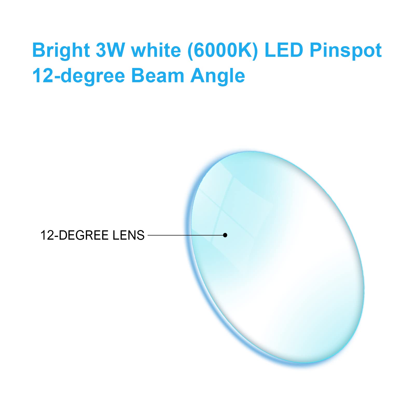 UKing Disco Ball Pinspot Light White Color Beam Stage Spotlight for Mirror Ball Lighting Theater Karaoke DJ Events Club Birthda