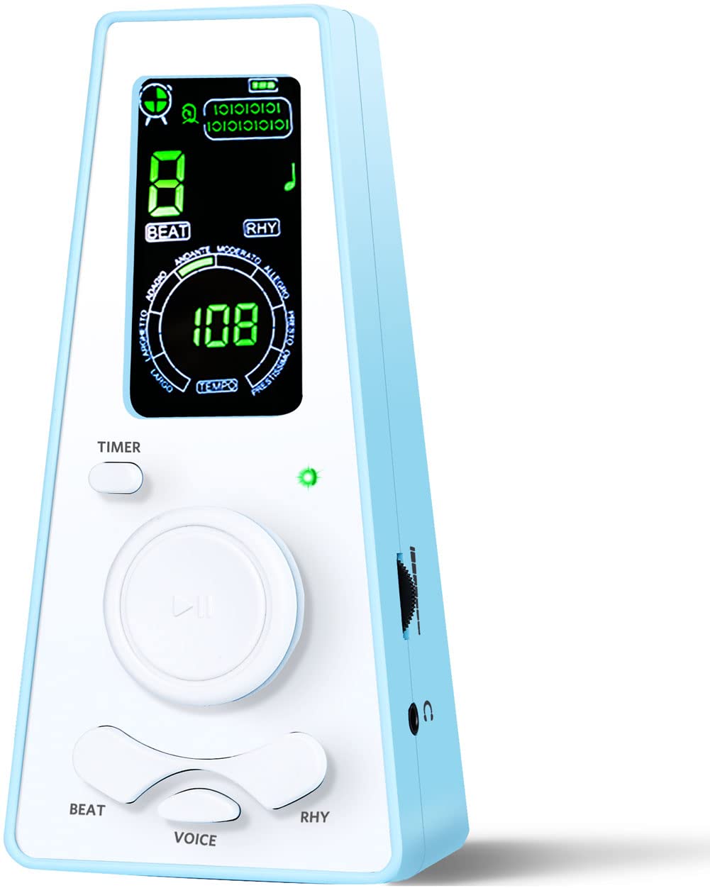 LMS Electronic Metronome Digital Metronome Universal Metronome for Piano Metronome for Guitar Violin Drum with Timer LCD Display