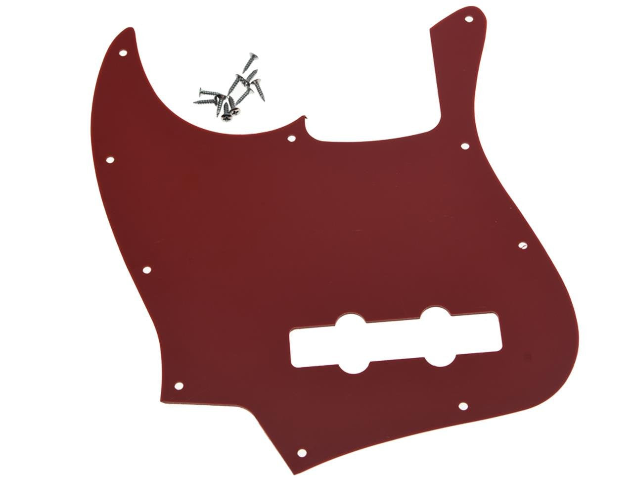Dopro Jazz Bass J Bass Pickguard for USA/Mexican 4 String FD Jazz Bass Red 3 Ply