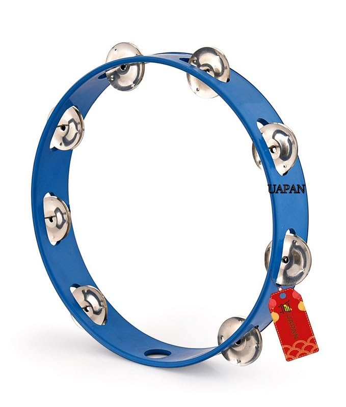 Uapan Without Fiber Dafli Musical Instrument I Dafli/Tambourine I Hand Percussion Musical Instrument(Blue, 10 Inch)