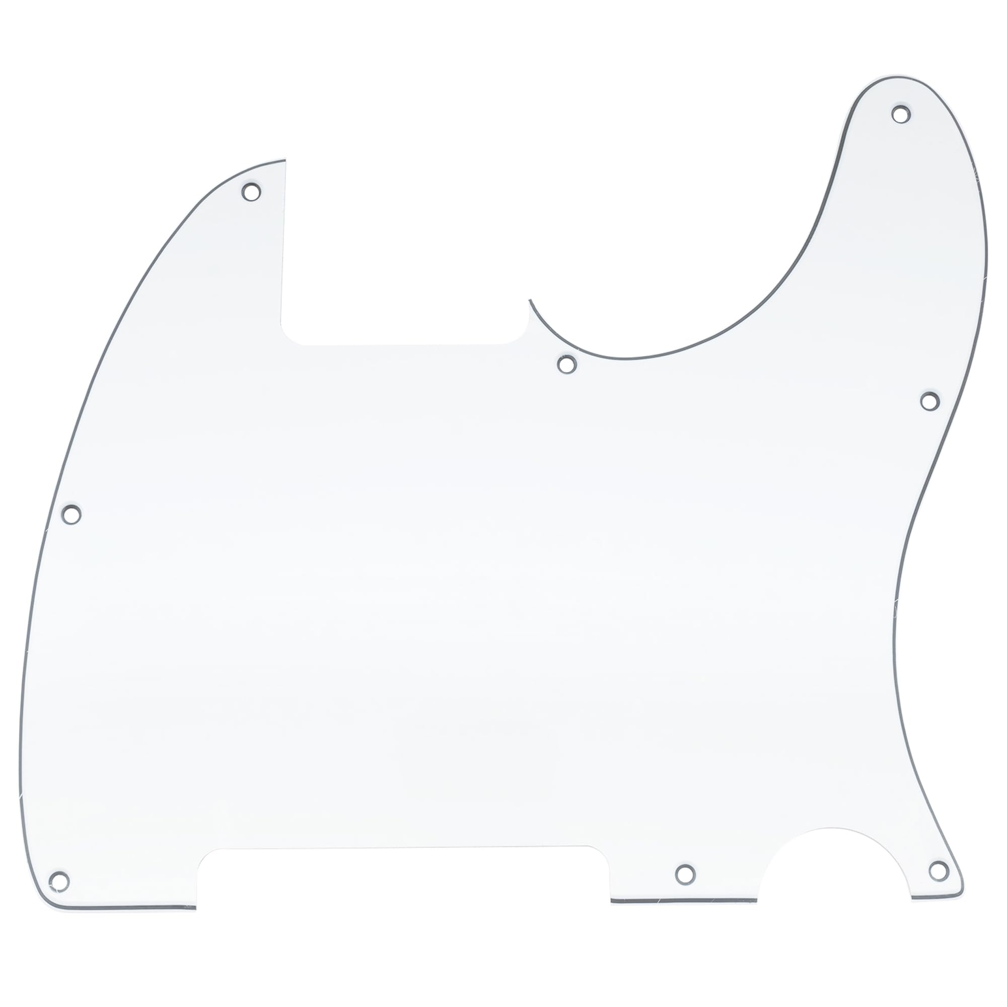 Musiclily 8 Hole Tele Blank Pickguard Guitar Pick Guard Scratch Plate for Fender USA/Mexican Telecaster Tele Esquire Electric Gu