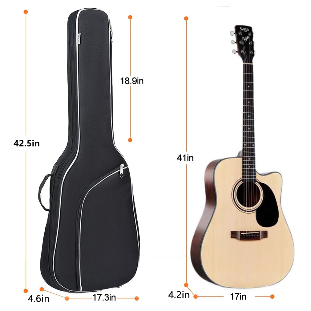 Evil Hair Guitar Bag 40 41 42 Inch Oxford Fabric Guitar Case Colorful Edge Gig Bag Double Straps Padded 8mm Cotton Soft Waterpro