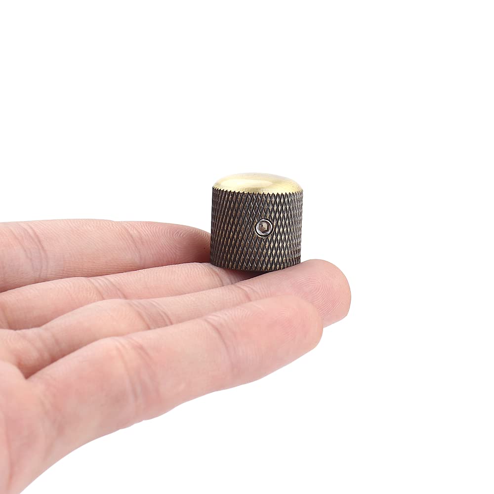 XIYANGJUAN 4Pcs Metal Guitar Knobs Volume Tone Control Knobs Dome Knobs with with Allen Keys Screws for Fender Telecaster Gibson