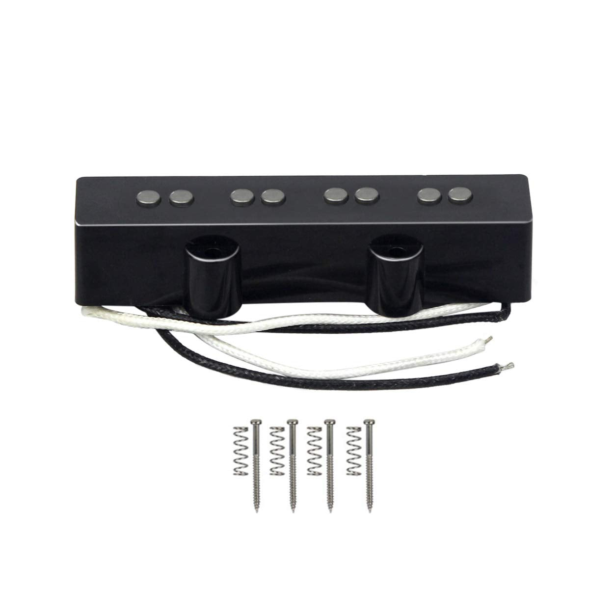 FLEOR Alnico 5 J Bass Pickups Neck Pickup for 4 Strings J Bass Guitar Pickup Part