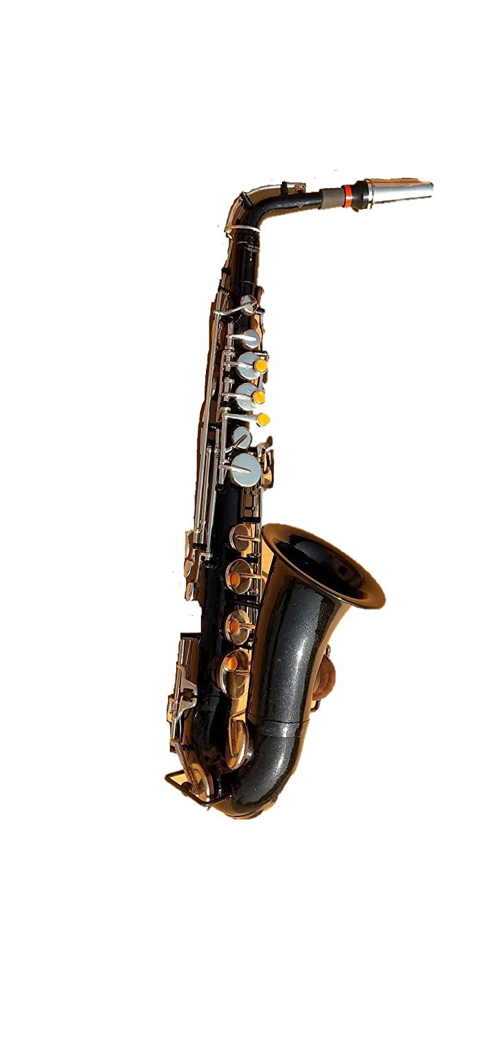 SmSai Musicals Alto Saxophone Black With Case Instrument Saxophone Zbest Quality.