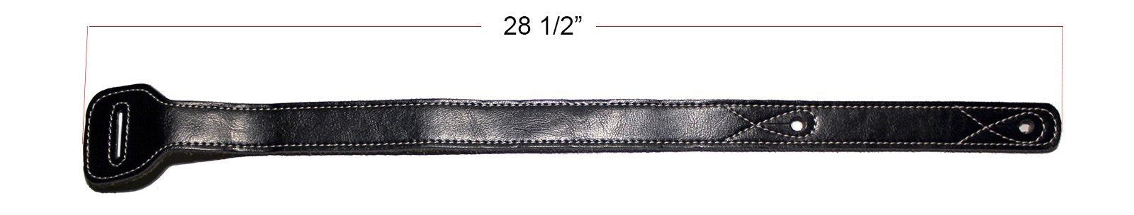 Walker & Williams XL-72 Black Guitar Strap Extender Lengthens W&W Straps Up To 60''