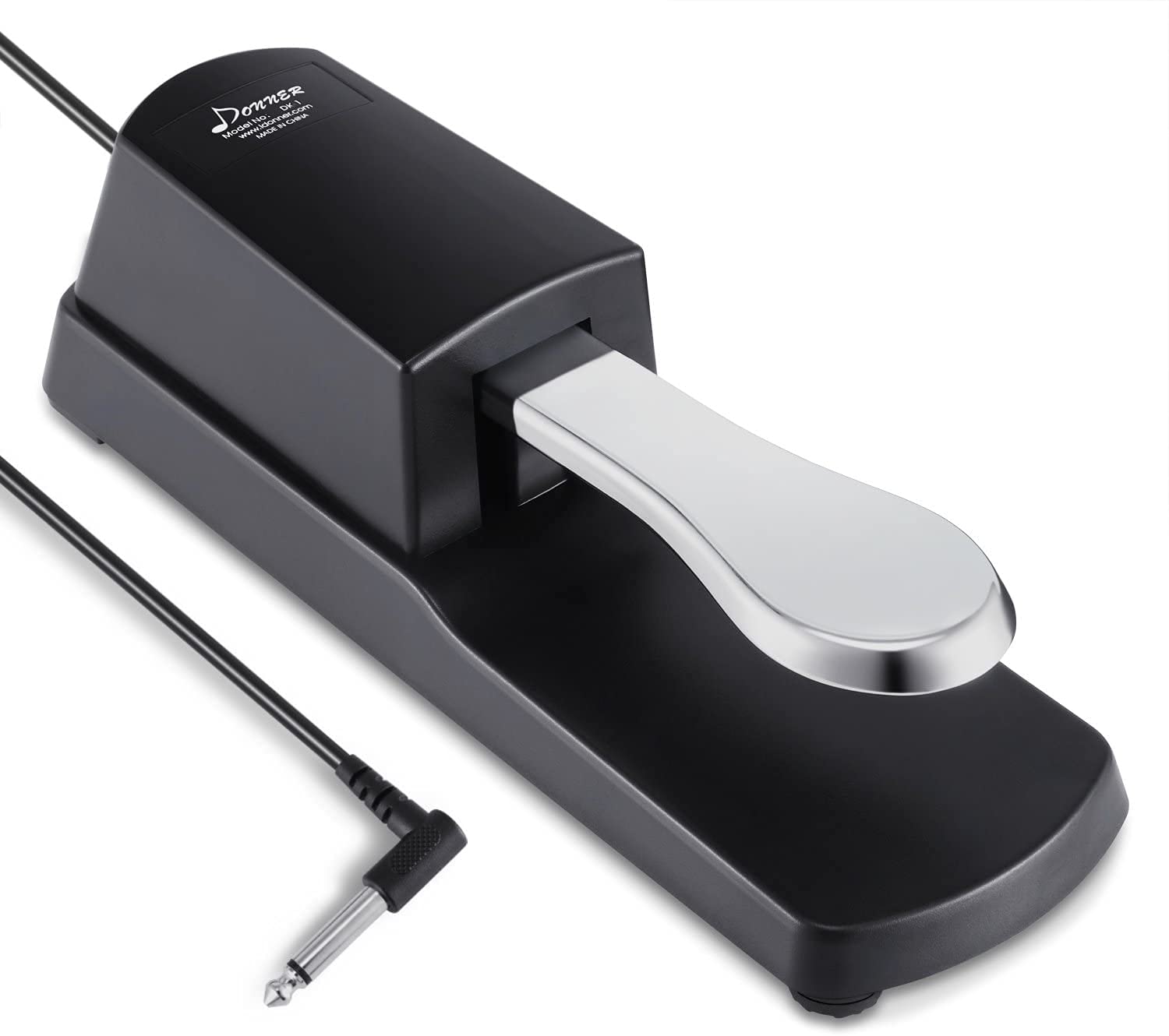 Juarez Piano Sustain Pedal, Keyboard Sustain Pedal for Digital Piano Electronic Keyboard MIDI Synthesizer, Sturdy Durable, with 