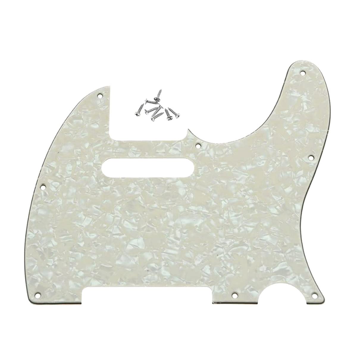 Dopro 8 Hole Tele Guitar Pickguard Scratch Plate Fits Usa/Mexican Fender Telecaster Aged Pearl
