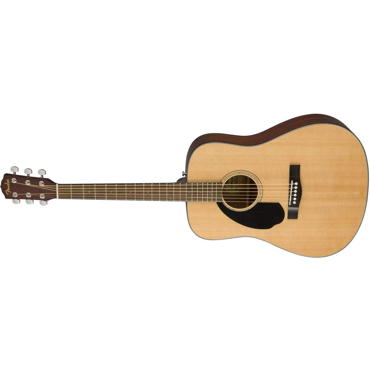 Fender Left-Handed Acoustic Guitar, with 2-Year Warranty, Dreadnought Classic Design with Rounded Walnut Fingerboard and Phospho