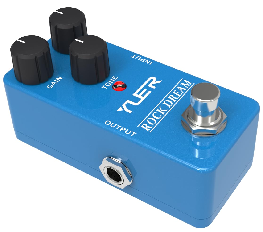 Rock Dream,Guitar Pedal,Electric Guitar Effects Pedal For Guitars And Bass Effect Pedals Mini Single Type Dc 9V True Bypass