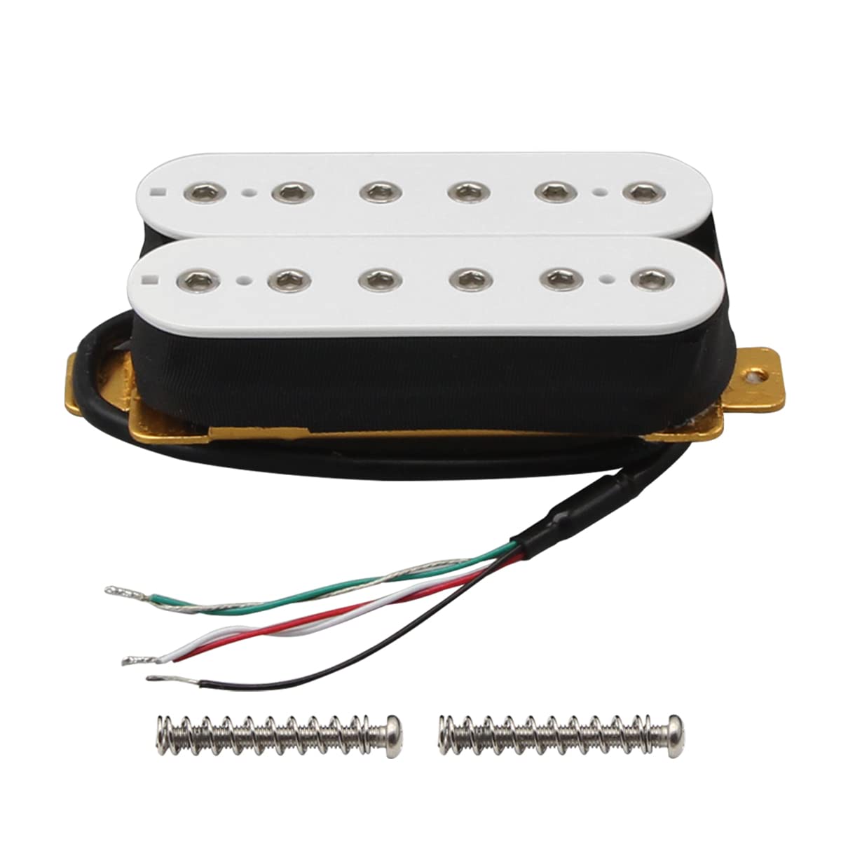 Fleor Double Coil Guitar Humbucker Pickups Ceramic Neck Pickup For Electric Guitar Pickup-White
