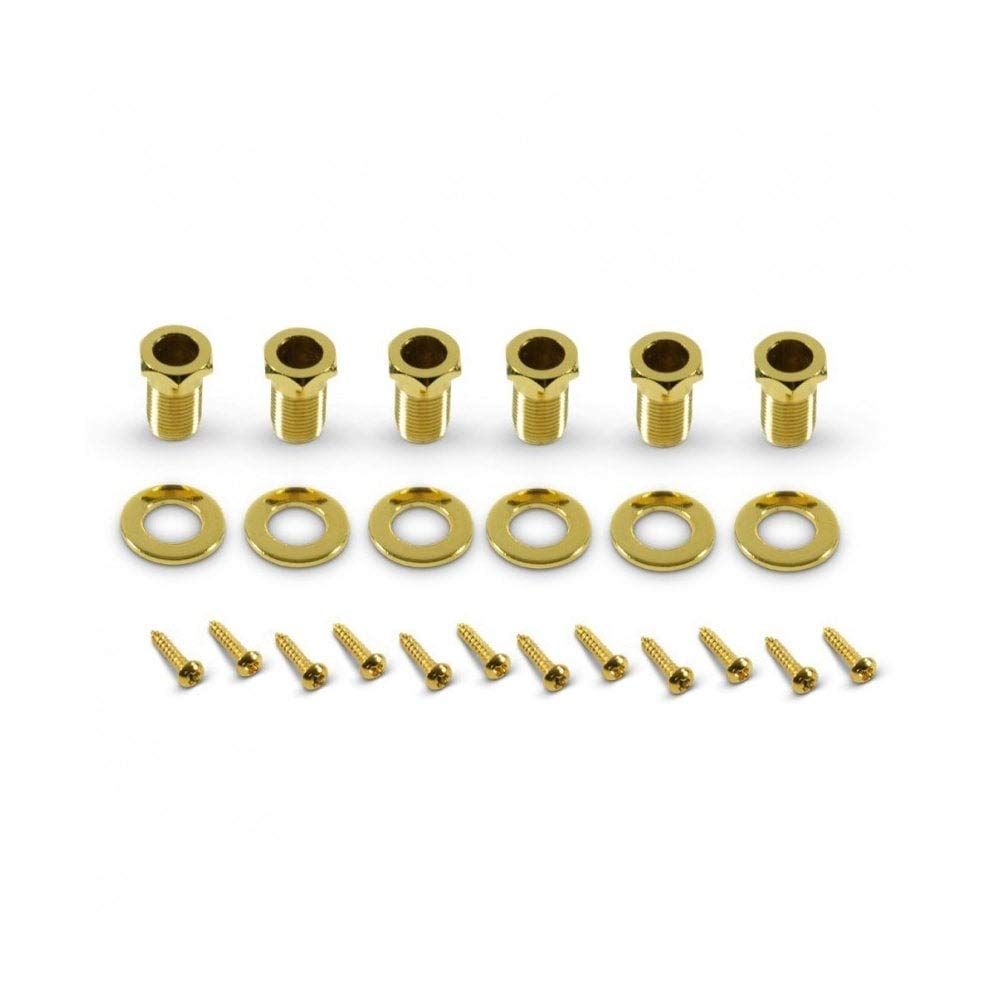 Tuner - Kluson, Revolution G Mount, Pearloid Button, 3/side, Color: Gold