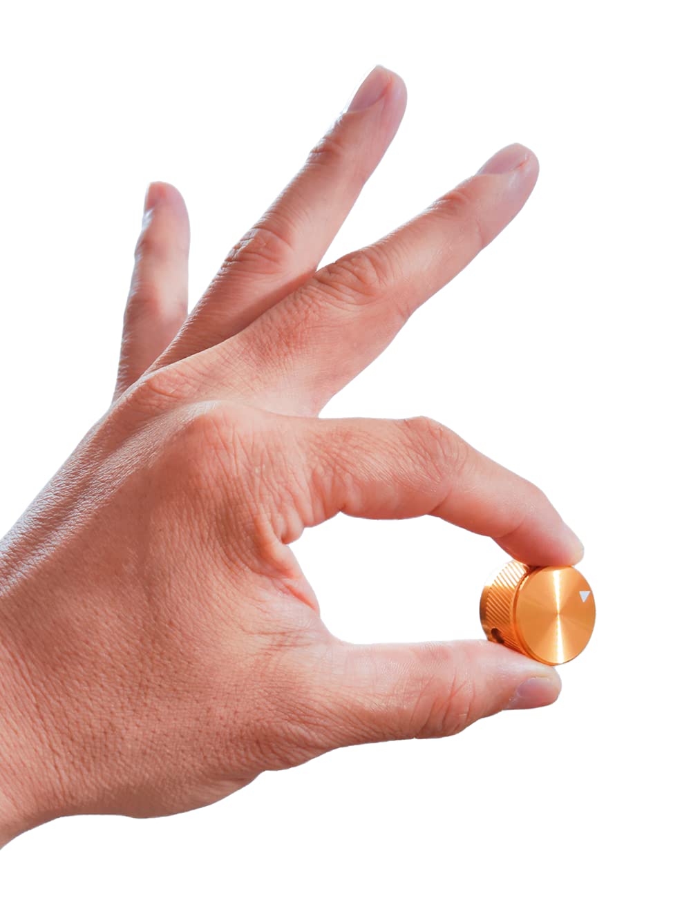 Szliyands 2 Pack Aluminum Rotary Electronic Control Potentiometer Knob ,for 0.23'' Diameter Shaft, 0.98'' Dia, 0.61'' H, Guitar